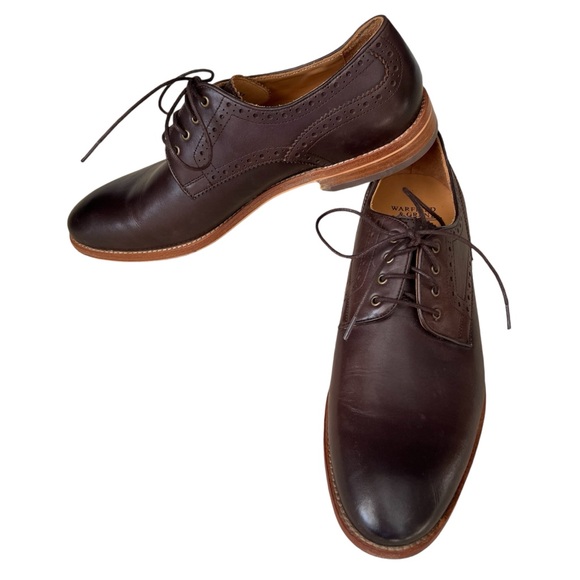 Warfield & Grand Mens Size 9 Lace Up Leather Oxfords Brown Dress Shoes Classic - Picture 8 of 16
